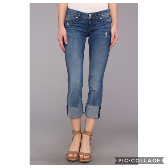 hudson ginny crop straight with cuff